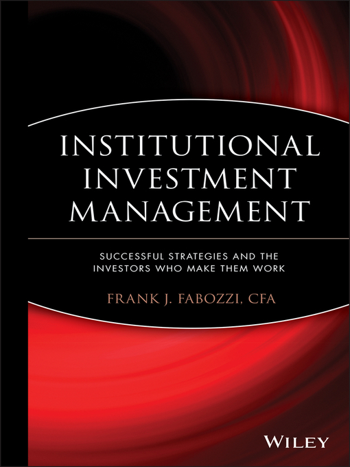 Cover image for Institutional Investment Management